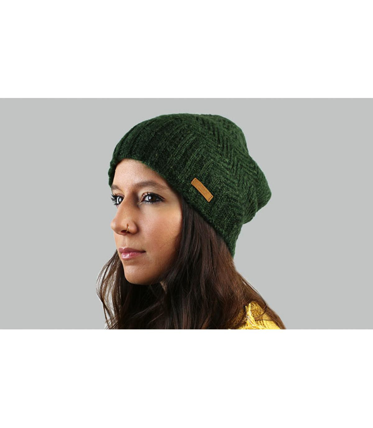 bonnet long vert Barts Cecilia Beanie army